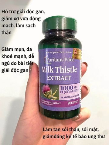 ⚡️ Thải Độc Gan Milk Thistle Mỹ 90 Viên - Giao Nhanh Tiết Kiệm Thời Gian