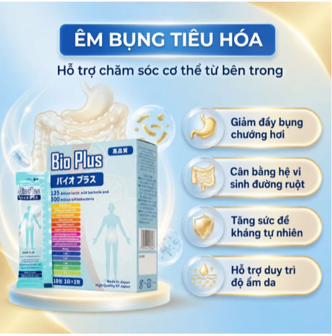 Siro bổ sung lợi khuẩn cho hệ tiêu hóa, giảm rối loạn tiêu hóa, cân bằng đường ruột Bio Plus Kenko (10 gói x 15g)