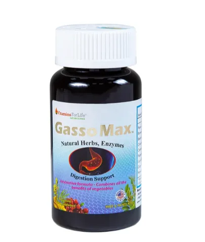 Viên uống bổ sung enzyme và các thảo mộc hỗ trợ tiêu hóa tốt Gasso Max Vitamins For Life (30 viên)
