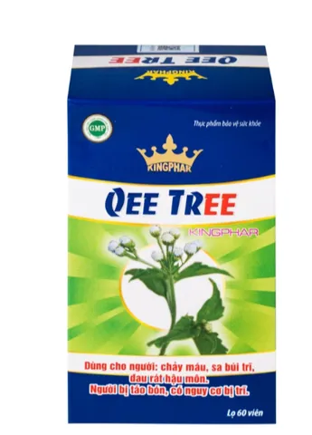 Viên uống hỗ trợ nhuận tràng, hạn chế nguy cơ bị trĩ Qee Tree Kingphar (60 viên)