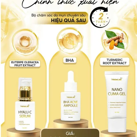 Bộ Chăm Sóc Da Mụn Ultra Clear Skin Acne SkinCare Melaslab