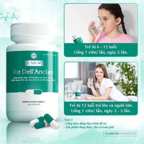 Viên Uống Mụn Re Dell Ancles Ylabcos Thanh Lọc Cơ Thể Ngừa Và Cải Thiện Mụn