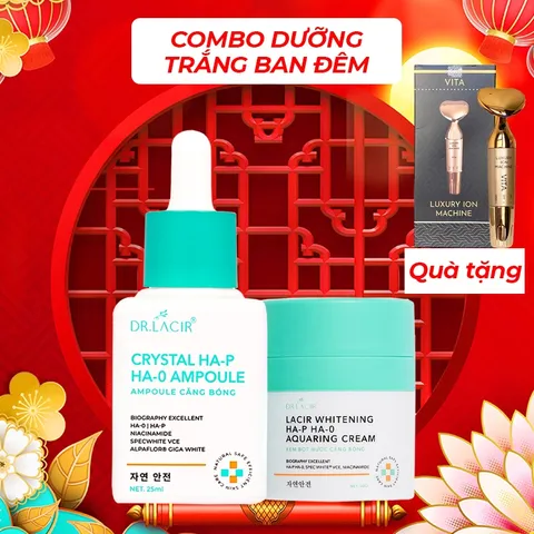 Combo Dưỡng Trắng Sáng Da Ban Đêm Dr Lacir