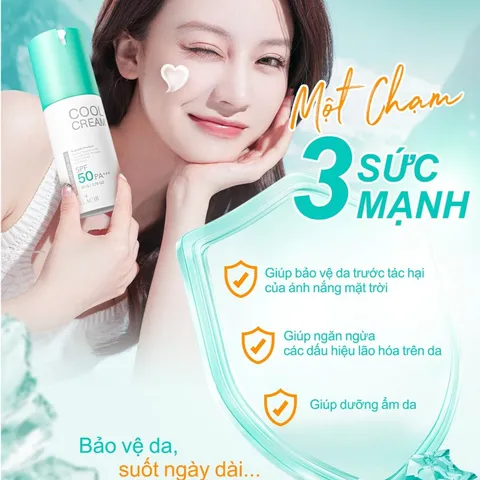 Cool Cream Face Tuyết Sữa Gạo Dr Lacir 50g SPF 50 PA +++ Chính Hãng
