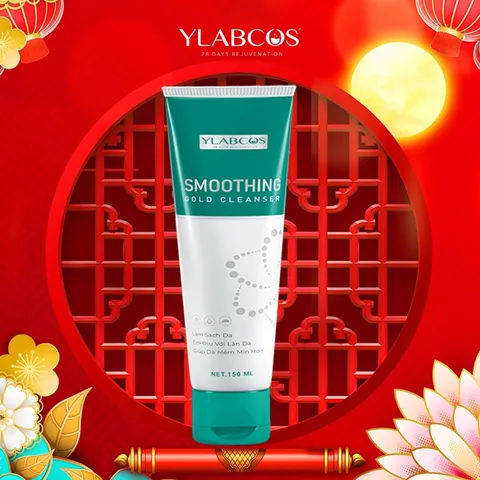 Smoothing Gold Cleanser YLabcos Sữa Rửa Mặt Vàng Làm Sạch Sâu Tươi Sáng Mịn Màng Da Dịu Nhẹ