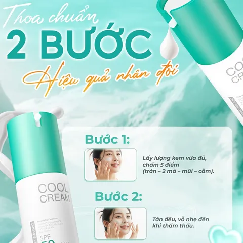 Cool Cream Face Tuyết Sữa Gạo Dr Lacir 50g SPF 50 PA +++ Chính Hãng
