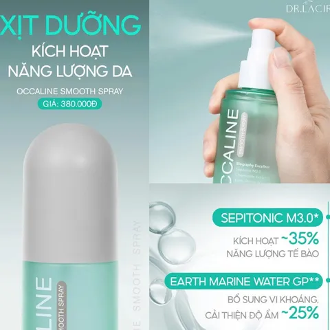 Occaline Smooth Spray Dr Lacir Xịt Khoáng Tế Bào Gốc Cấp ẩm giúp da mềm mại