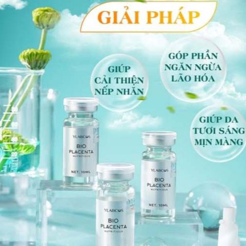 Bio Placenta Nutritious Ylabcos Huyết Thanh Phục Hồi Dưỡng Da Cải Thiện Nếp Nhăn Phục Hồi Da