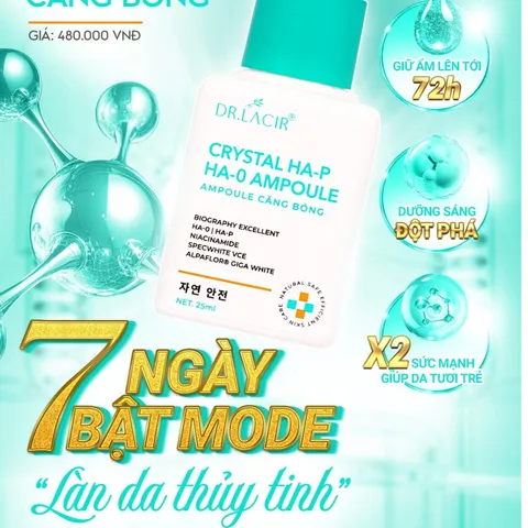 Crystal HA-P HA-0 Ampoule Căng Bóng Dr Lacir