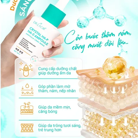 Crystal HA-P HA-0 Ampoule Căng Bóng Dr Lacir