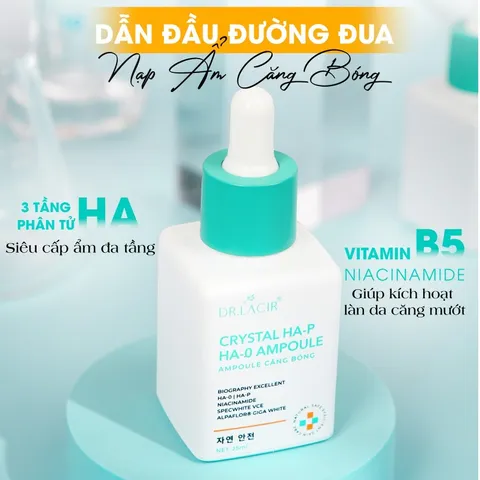 Crystal HA-P HA-0 Ampoule Căng Bóng Dr Lacir