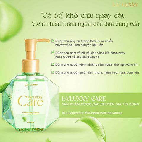 Dung Dịch Vệ Sinh Laluxxy Care Giúp Kháng Khuẩn Ngừa Viêm Nhiễm Lưu Hương
