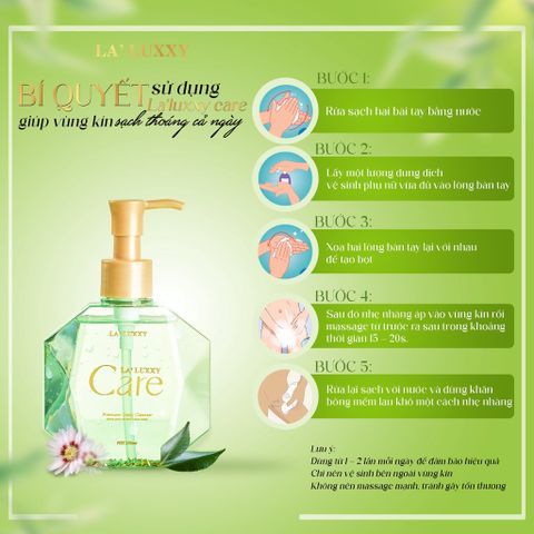Dung Dịch Vệ Sinh Laluxxy Care Giúp Kháng Khuẩn Ngừa Viêm Nhiễm Lưu Hương