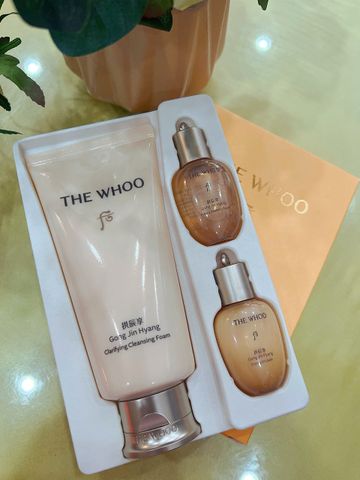 SỮA RỬA MẶT   THE WHOO Gong Jin Hyang Clarifying Cleansing Foam Special Set