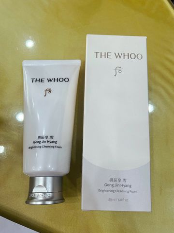 THE WHOO Gong Jin Hyang Brightening Cleansing Foam – Sữa rửa mặt cao cấp làm sáng da