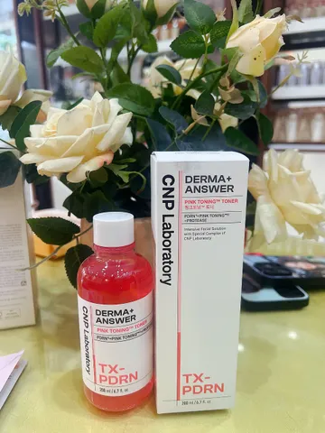 ✨ CNP Derma+ Answer Pink Toning™ Toner – Nước hoa hồng hồng dưỡng sáng da chuyên sâu ✨