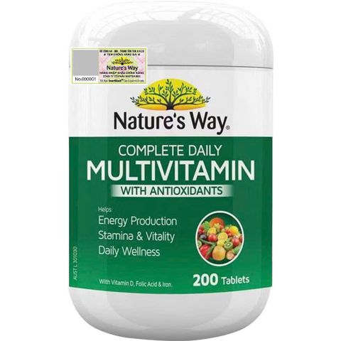 Úc) Vitamin Tổng Hợp Nature's Way Multivitamin Cho Người Lớn - Hỗ Trợ Tăng Cường Sức Đề Kháng, Giảm Mệt Mỏi, Bổ Sung Vitamin & Khoáng Chất