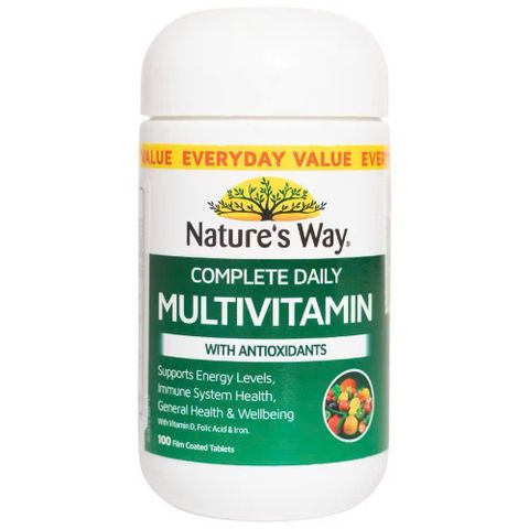 Úc) Vitamin Tổng Hợp Nature's Way Multivitamin Cho Người Lớn - Hỗ Trợ Tăng Cường Sức Đề Kháng, Giảm Mệt Mỏi, Bổ Sung Vitamin & Khoáng Chất