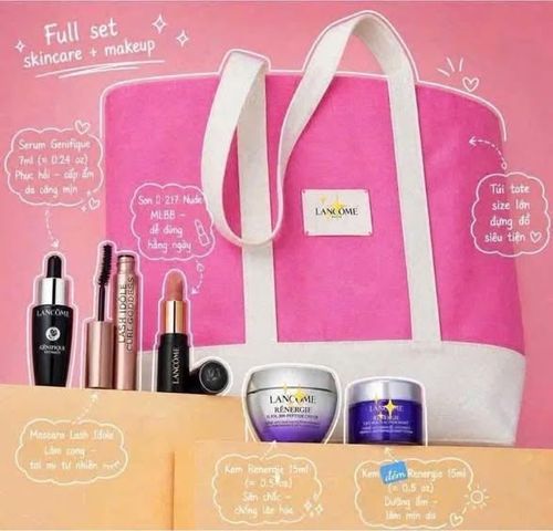 Set quà tặng Lancome 6 món dưỡng da căng mướt, full size & mini ?️ Giá rẻ nhất!