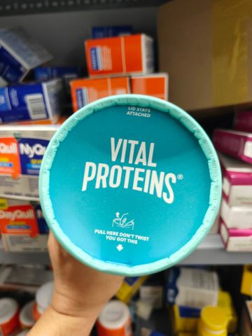 Bột bổ sung Vital Proteins Marine Collagen Peptides hỗ trợ sức khỏe khớp, tóc, da và móng, 7.8 oz 221g 