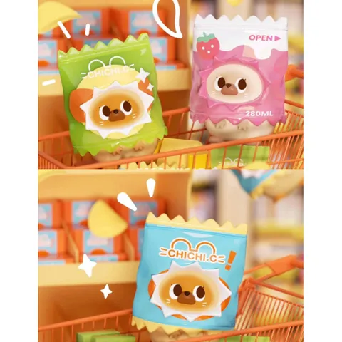 [CHICHI] CHICHI BEAN CHICHI MOUSE CHIPS ATTACK DODO SUGAR CHICHI.C CHICHI BEAN BLINDBOX BLINDBAG 778185