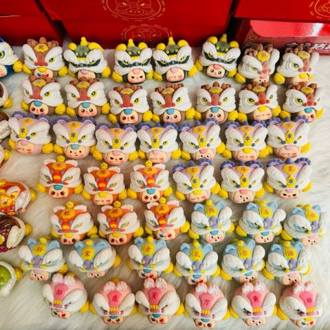 BABY THREE BEAN LION HEAD SURNAMES BABY THREE LÂN TRĂM HỌ BEAN BLINDBOX BLINDBAG 778241