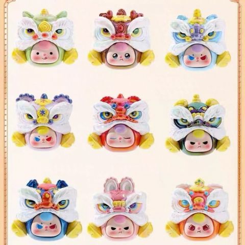 BABY THREE BEAN LION HEAD SURNAMES BABY THREE LÂN TRĂM HỌ BEAN BLINDBOX BLINDBAG 778241