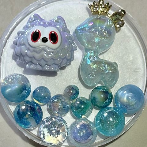 [DIY] HOLO JELLY BEADS CHARM HOLO TRONG SUỐT CHARMS CHAIN DIY HANDMADE DRAFTING 778240