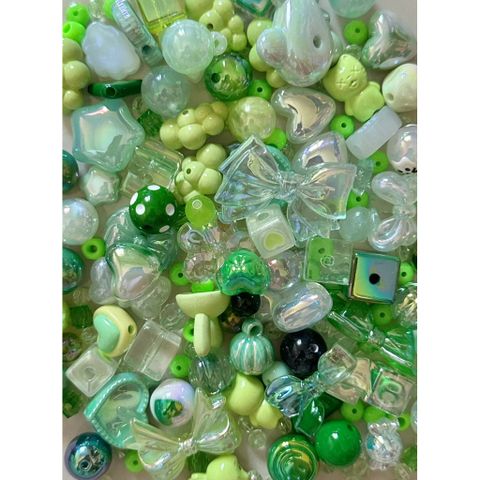 [DIY] GREEN SHINY BEADS HẠT XANH LÁ LẤP LÁNH TỔNG HỢP CHARM CHAIN DIY DRAFTING HANDMADE 778243