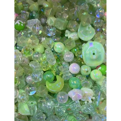 [DIY] GREEN SHINY BEADS HẠT XANH LÁ LẤP LÁNH TỔNG HỢP CHARM CHAIN DIY DRAFTING HANDMADE 778243