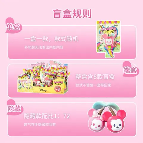 [UNSEAL] TÚI MÙ BLINDPACK KẸO MÚT DISNEY MINISO LOLLIPOP 778249