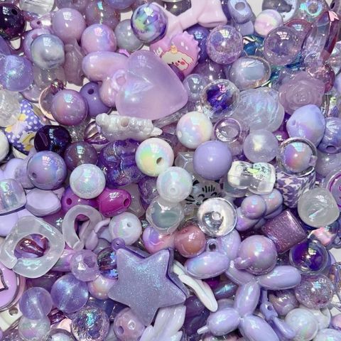 [DIY] PURPLE SHINY BEADS HẠT TÍM LẤP LÁNH CHARM CHAIN DIY DRAFTING HANDMADE 778271