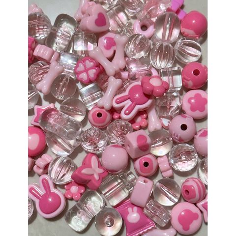 [DIY] SHINING BLING PINK BEADS HẠT PINKY LẤP LÁNH BIG BEADS DIY HANDMADE CHARM CHAIN DRAFTING 778280