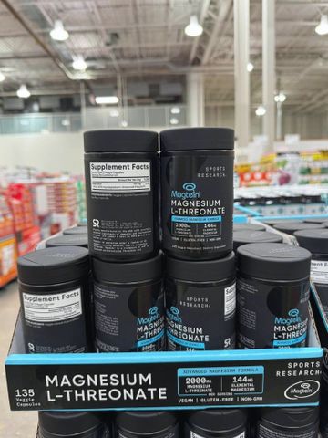 🧠 Magnesium L-Threonate Sports Research hỗ trợ não bộ, ngủ ngon (135 viên, HSD 03/29)