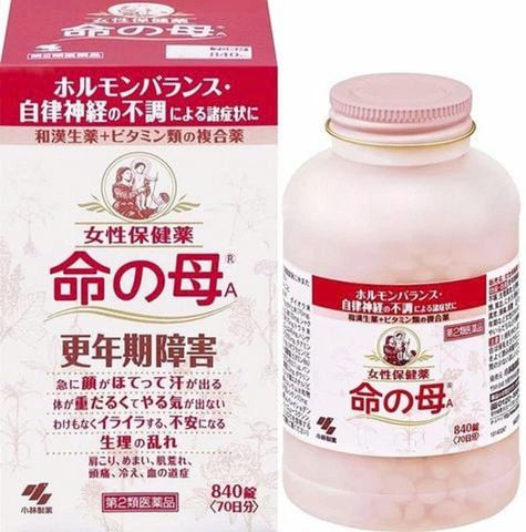Viên uống hỗ trợ tiền mãn kinh 840 viên Kobayashi, giúp cân bằng hormone, kéo dài thời kỳ thanh xuân tươi trẻ, làm chậm lão hóa, giảm chứng bốc hỏa, rụng tóc