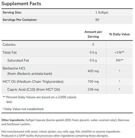 Viên Uống Berberine Glucose Support NOW Foods Hỗ Trợ Đường Huyết Tăng Cường Sức Khỏe - YoungFit