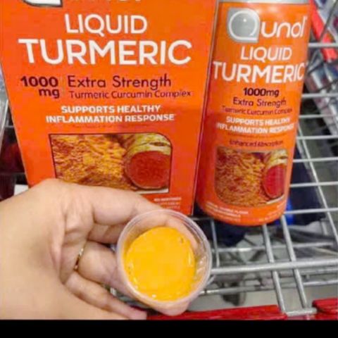 Nước uống tinh chất Nghệ tươi Qunol Liquid Turmeric 1000 mg [900 mL] - S/P Chuẩn Mỹ