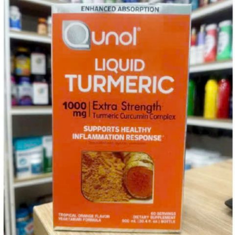 Nước uống tinh chất Nghệ tươi Qunol Liquid Turmeric 1000 mg [900 mL] - S/P Chuẩn Mỹ