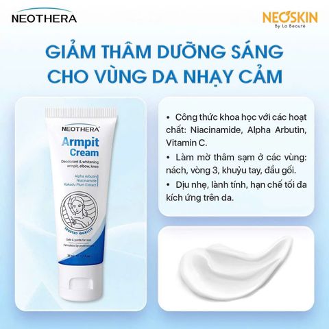 Kem giảm thâm nách ARMPIT CREAM  Giảm thâm, Mịn da đỡ sần Se lỗ chân lông giảm mùi cơ thể 35ml