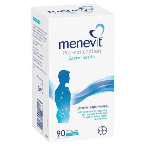 Viên uống cải thiện tinh trùng Menevit của Úc giúp tăng khả năng thụ thai tự nhiên