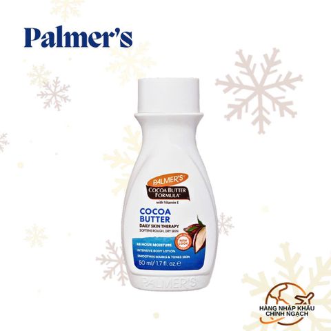 Sữa dưỡng thể dưỡng ẩm (bơ cacao + vitamin E) - Palmer's Cocoa Butter Formula Daily Skin Therapy Intensive Body Lotion 50ml