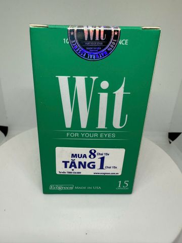  WIT bảo vệ mắt, tăng cường thị lực. Mua 4 tặng 1. lọ 15 viên 