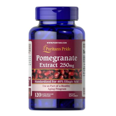 Viên uống tinh chất Lựu đỏ Puritan's Pride Pomegranate Extract 250 mg -120 viên [S/P nội địa Mỹ]