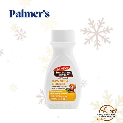 Sữa dưỡng thể dưỡng ẩm chuyên sâu - Palmer's Shea Butter Formula Raw Shea Nourish Daily Body Lotion 50ml.