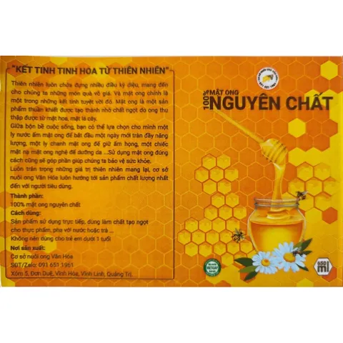 Mật ong 100%  tự nhiên nguyên chất chai 650ml