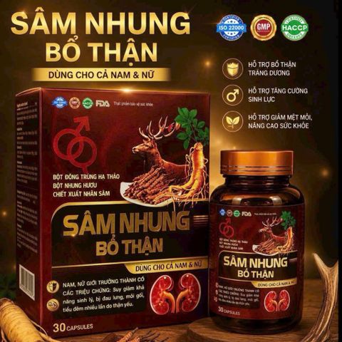 Sâm Nhung Bổ Thận – Hỗ Trợ Nâng Cao Sức Khỏe, Duy Trì Thể Trạng Dẻo Dai