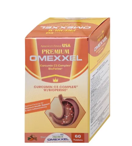Viên uống hỗ trợ cải thiện tiêu hóa Premium Omexxel Curcumin C3 Complex W/Bioperine (60 viên)