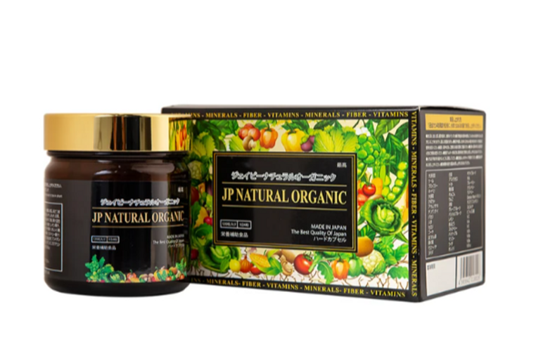 Viên uống bổ sung chất xơ, hỗ trợ hệ tiêu hóa JP Natural Organic Jpanwell (120 viên)