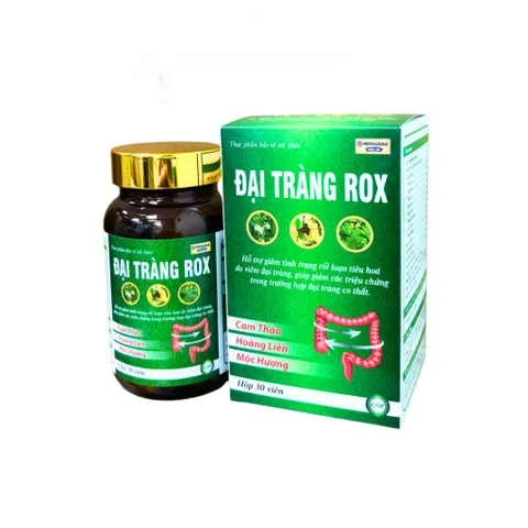 Viên Uống Đại Tràng Rox Hỗ Trợ Giảm Rối Loạn Tiêu Hóa do Viêm Đại Tràng - Lọ 30 viên