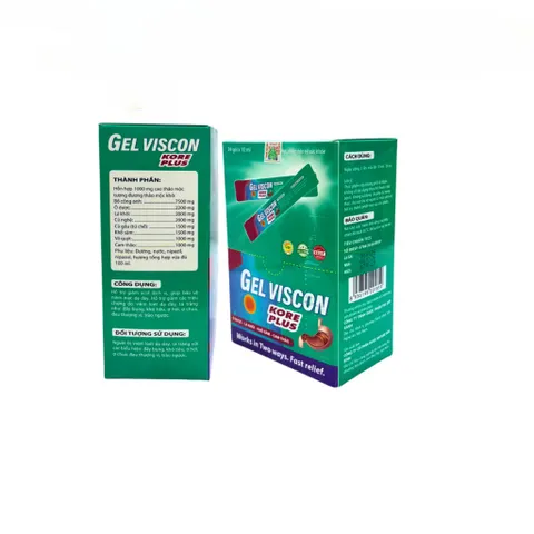 Gel Viscon Kore Hỗ Trợ Giảm Đầy Bụng, Ợ Hơi, Khó Tiêu, Hỗ Trợ Tiêu Hóa - Hộp 24 gói